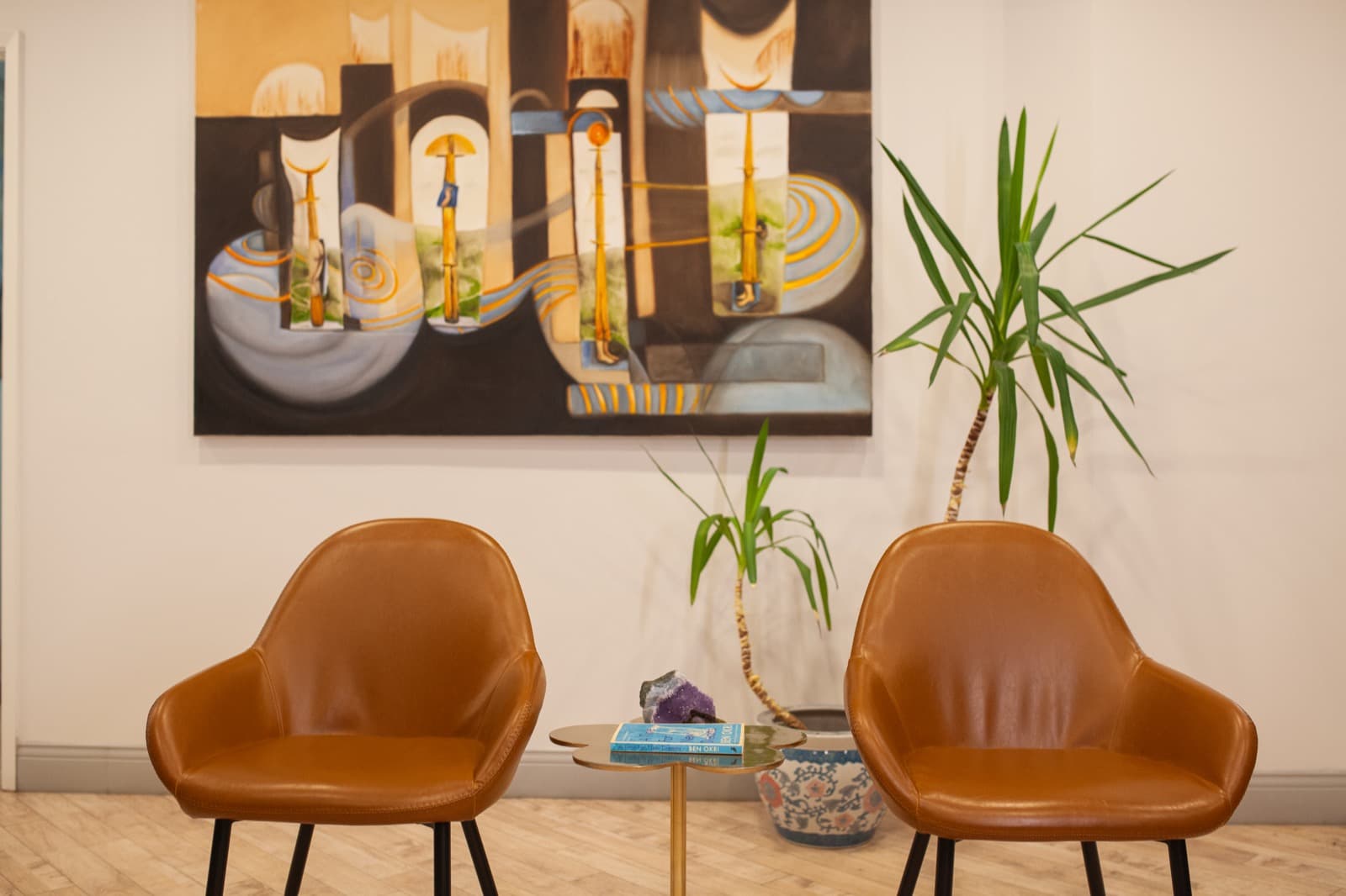 Upper Room Pain Clinic waiting area in Oakville